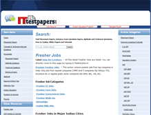 Tablet Screenshot of ittestpapers.com